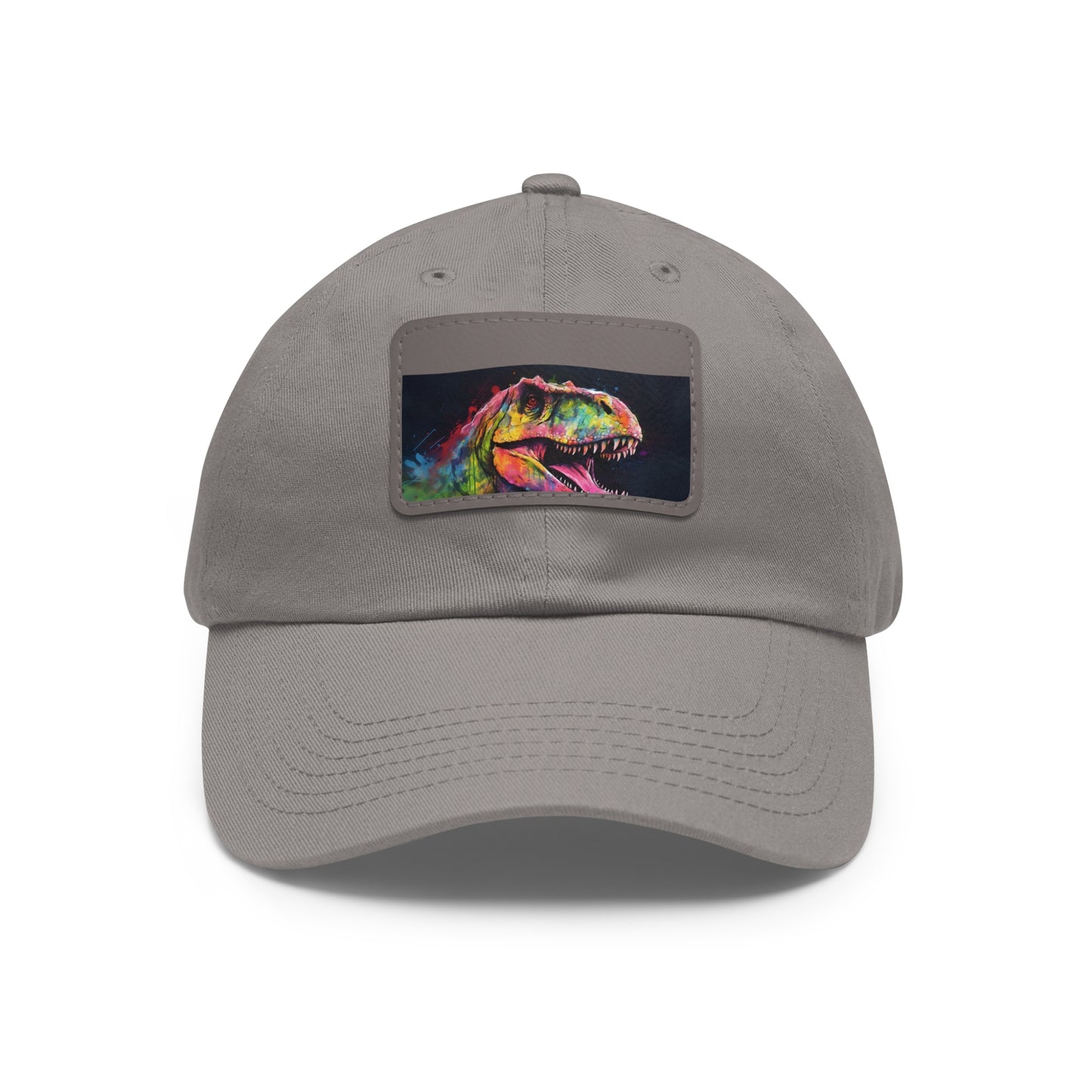 Dino Dreams Watercolor Neon Baseball Cap