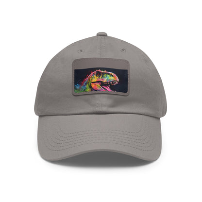 Dino Dreams Watercolor Neon Baseball Cap