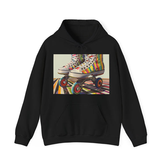 Roller Skating Hoodie: Retro Roller Skate Odyssey Sweatshirt | Hoodies | DTG, Hoodies, Men's Clothing, Regular fit, Unisex, Women's Clothing | Prints with Passion