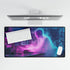 Cyberpunk Data Ghost in Abandoned Lab — XL & XXL Desk Mat — Product Detail View 5