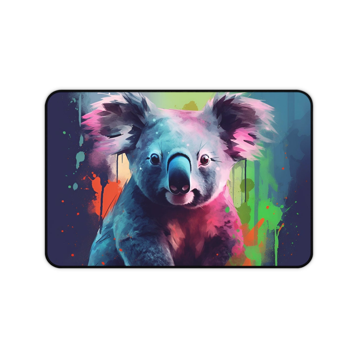 "Adorable Koala Watercolor Desk Mat - Add playful charm to workspace with this cute design, perfect for a pop of personality." #DeskMat #KoalaWatercolor #WorkspaceDecor