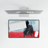Robotic Knight Standing in Field of Red Gaming XXL Extended Desk Mat