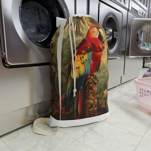 Tropical Parrot Print Laundry Bag | Home Decor | Accessories, All Over Print, AOP, Bags, Laundry, Sublimation | Prints with Passion