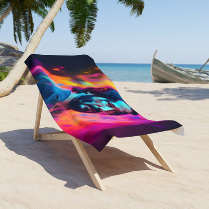 this towel is perfect for anyone looking to add a pop of color to their beach or pool day. Made from soft and absorbent material