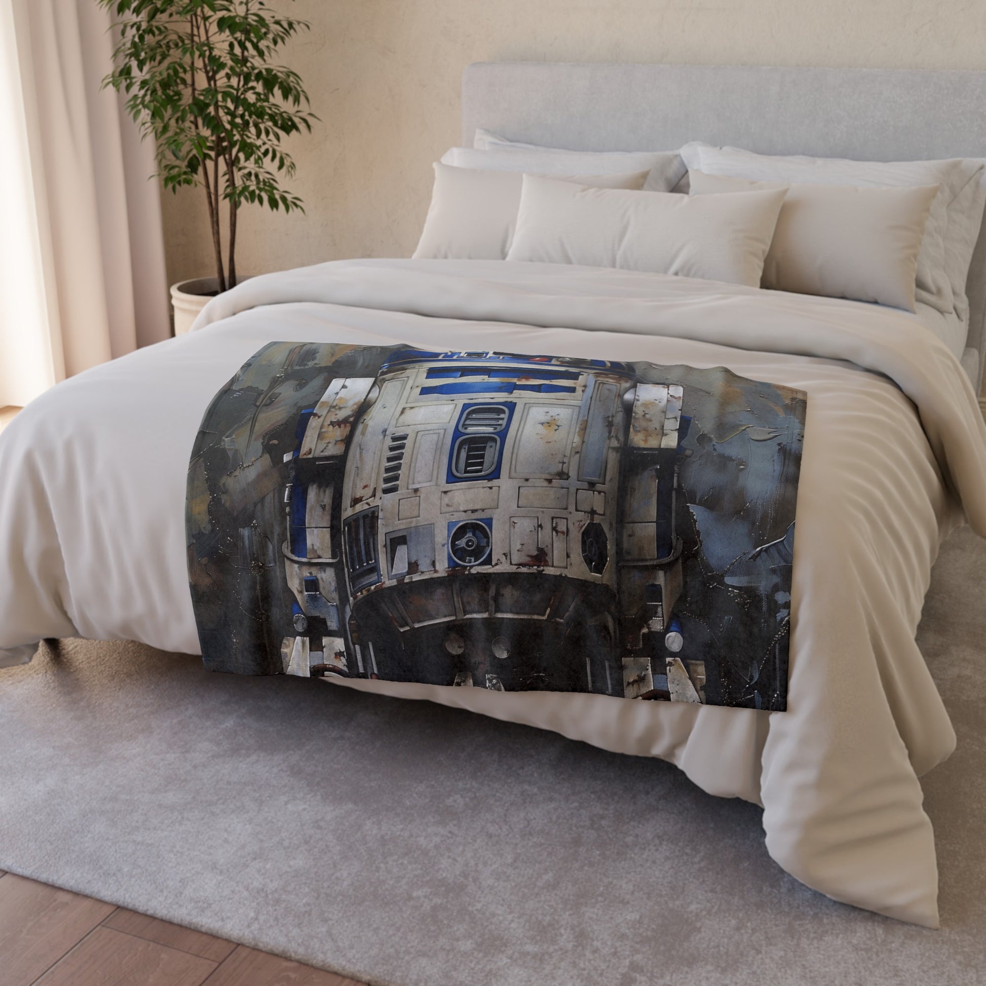 this blanket is perfect for snuggling up during your next Star Wars marathon or adding a touch of fandom to your living space. Made with soft and warm materials