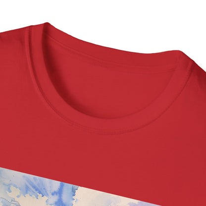 ## Majestic Peaks in Watercolor: The Swiss Alps T-shirt