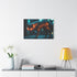 Cyber Fox with Glowing Circuitry — Canvas Wall Art — Product Detail View 7