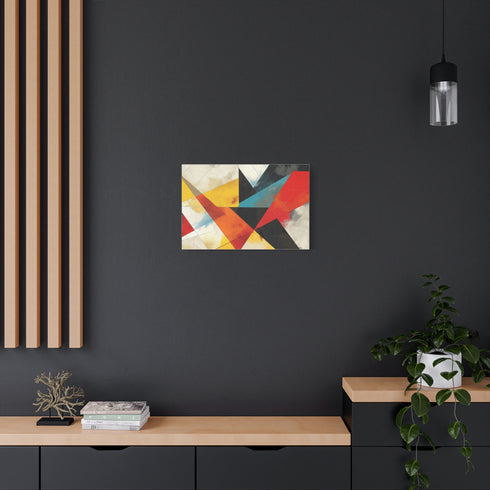 Abstract Geometric Shapes — Canvas Wall Art — Product Detail View 5