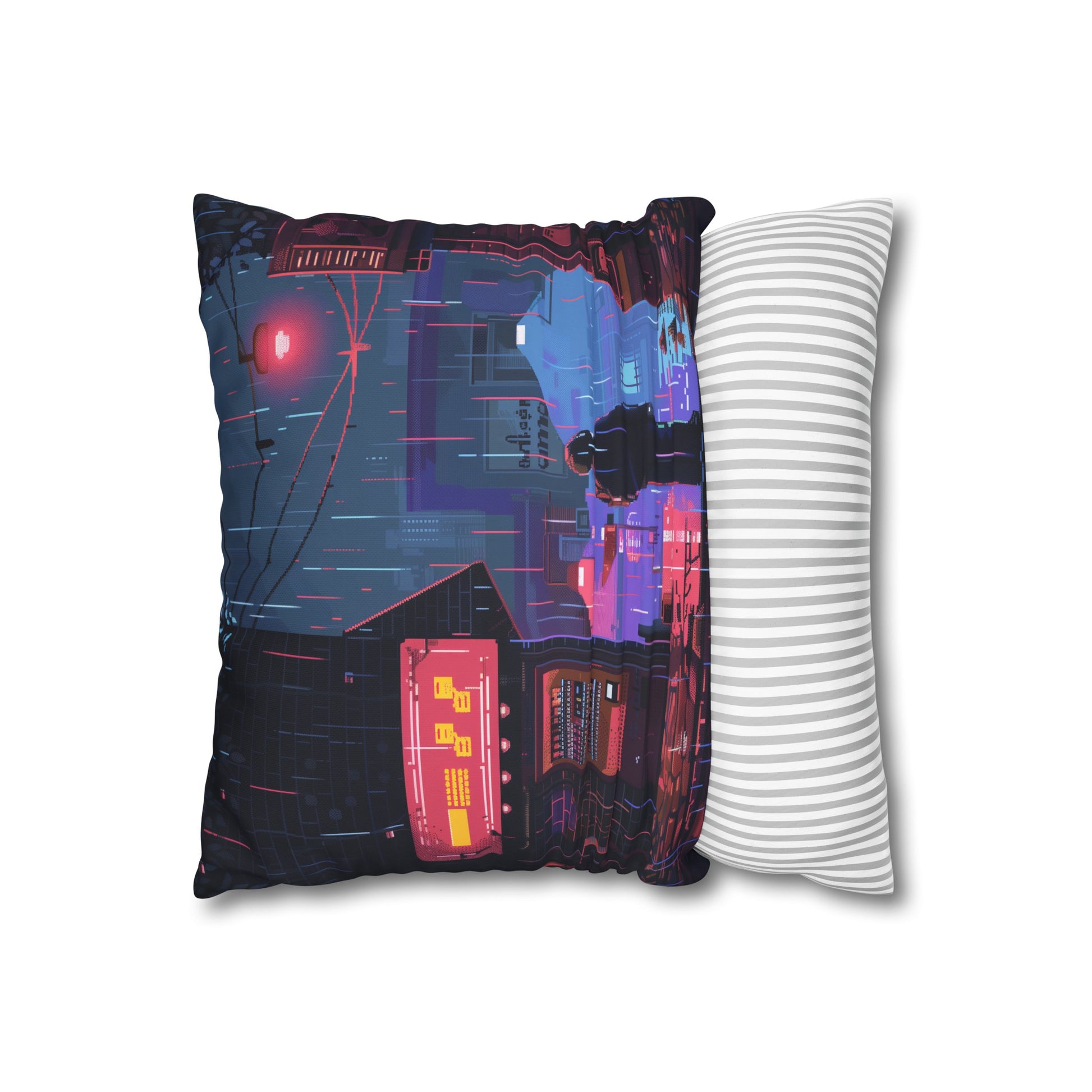 "Game On Pillowcase - Retro 8-bit design, high-quality material, perfect for gamers and nostalgic dreamers. Shop now!"