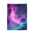 Data Ghost Drifting through Abandoned Plush Fleece Throw Blanket