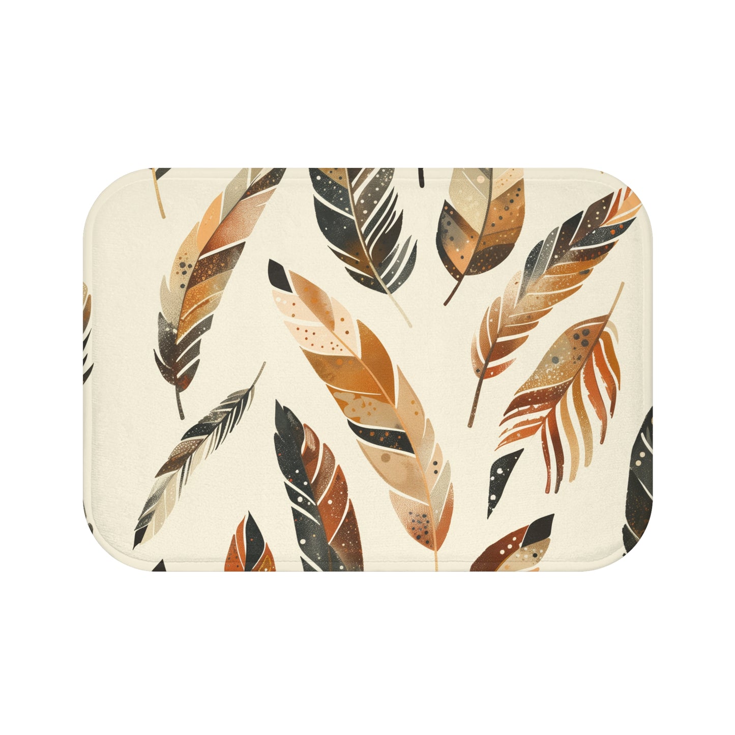 Feathered Boho Bliss Bath Mat | Bath Mats | Bath, Bathroom, Home & Living, Indoor, Sublimation | Prints with Passion