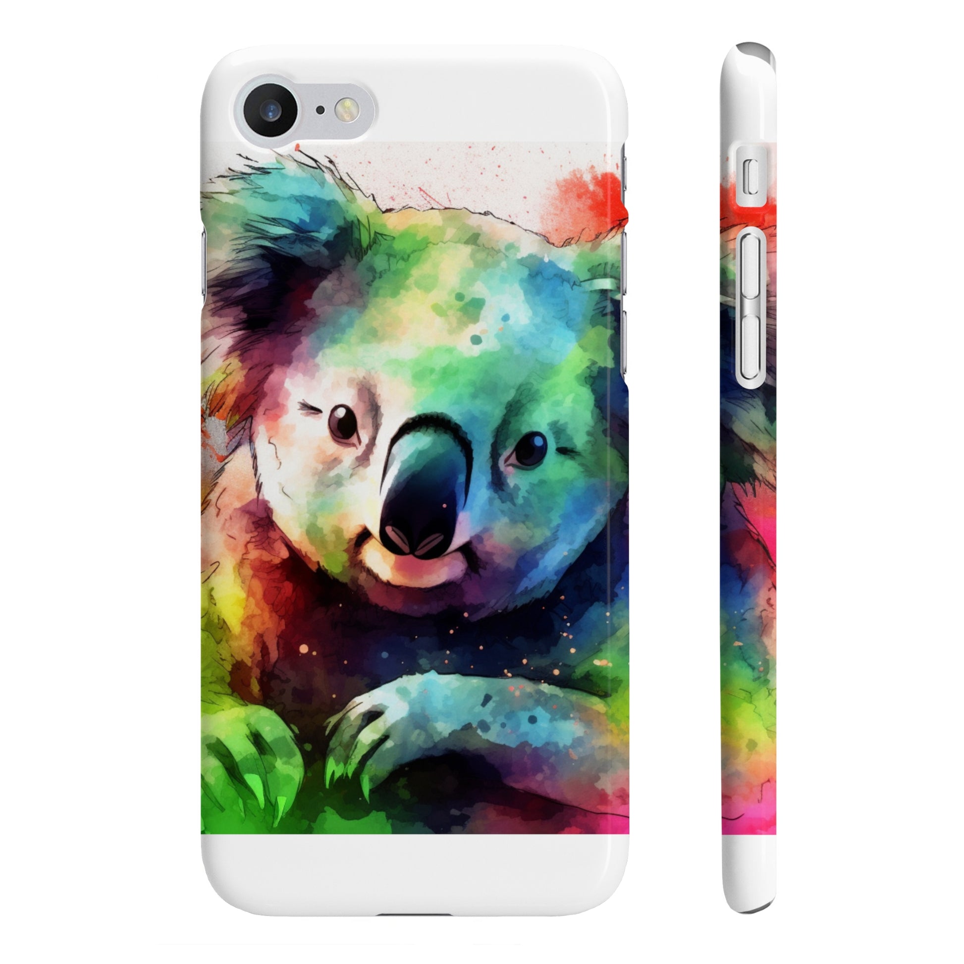 Alt text: "Adorable Koala Watercolor Phone Case - High-quality, versatile, and stylish accessory perfect for all seasons. Makes a great gift. Shop now at BenCPrints."