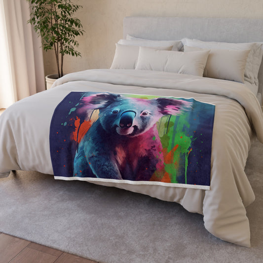 adding a touch of Australian wildlife to your home. Snuggle up with this blanket and feel like you're in the peaceful and serene Koala Gardens. Made from high-quality materials