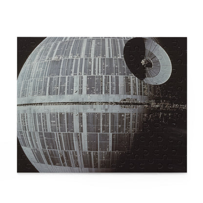 "Death Star Wars Jigsaw Puzzle, iconic Star Wars weapon for fans, challenging gameplay"