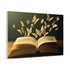 Book with Words Turning into Butterflies Stretched Canvas Wall Art