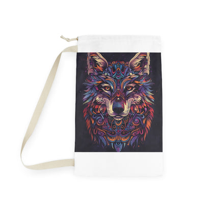 "Animal Totem Laundry Bag - Durable tribal design for a wild laundry room makeover"