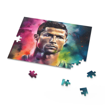 Ronaldo Watercolor Neon Puzzle