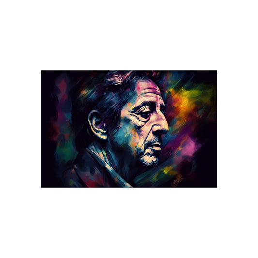 "Al Pacino: Intensity and Charisma in Watercolor's Embrace"
