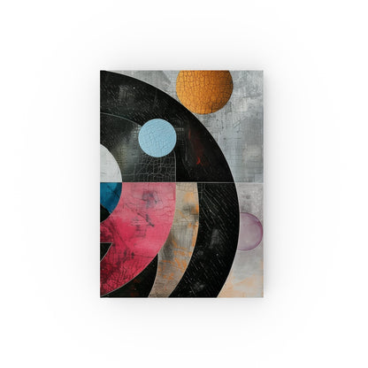 "Geometric Harmony Abstract Art Journal - High-quality, stylish, and perfect for artists and designers. Makes a great gift! Shop now."