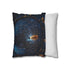 Dreamcatcher with Animated Stardust (Edition II) — 40×40 Cushion Cover — Soft Brushed Fabric Texture Close-Up