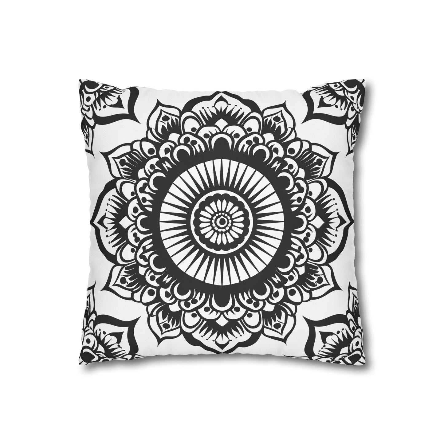 "Zen-inspired Mandala Meditation Pillowcase for peaceful sleep - high-quality, comfortable, stylish, perfect for all seasons. Makes a great gift."