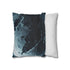 Shattered Moon Orbiting Ancient Relic (Edition II) — 40×40 Cushion Cover — Soft Brushed Fabric Texture Close-Up