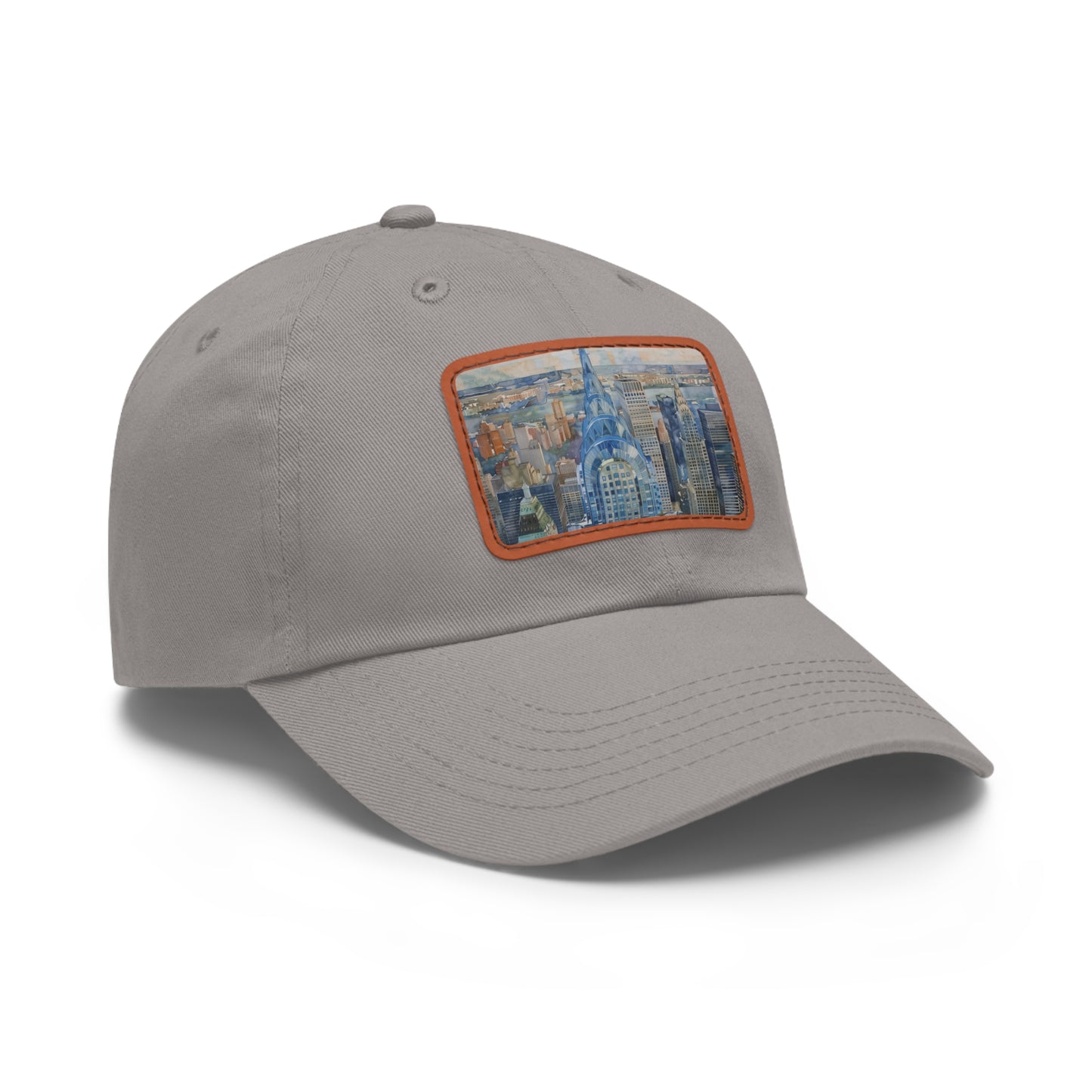 Chrysler Cityscape Watercolor Baseball Cap