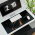 Cracked Earth with Glowing Veins — XL & XXL Desk Mat — 3mm Non-Slip Natural Rubber Base Detail