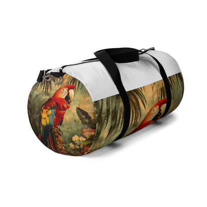 Tropical Parrot Duffel Bag | Duffle Bags | Accessories, All Over Print, AOP, Assembled in the USA, Assembled in USA, Bags, Duffle, Made in the USA, Made in USA | Prints with Passion