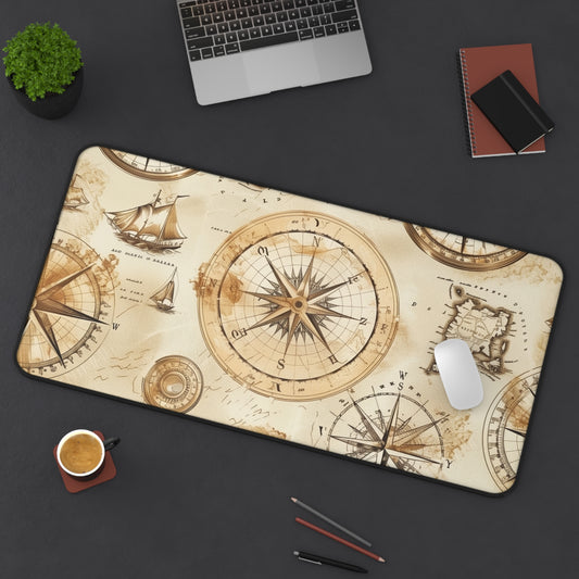 Vintage Maps Desk Mat | Desk Mat | Accessories, Back-to-School, Desk, Fall Bestsellers, Home & Living, Mouse pad, Mouse Pads, Mousepad, Seasonal Picks, Stationery, TikTok | Prints with Passion