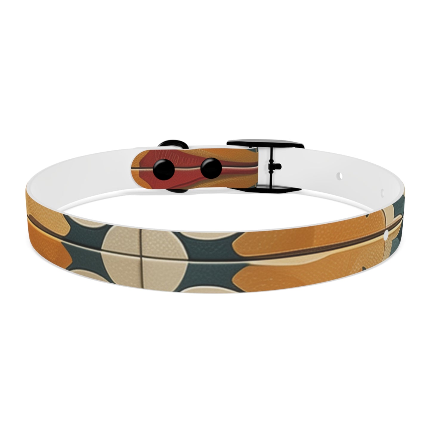 Tile Print Dog Collar: Handcrafted Chic Design