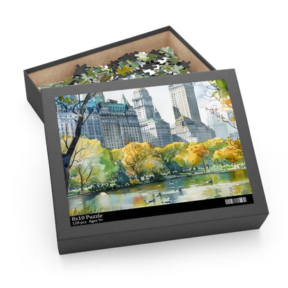 Central Park Watercolor Jigsaw Puzzle