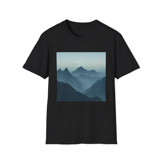 The Mountain Tee Shirts Minimalist Serenity in Every Peak | T-Shirt | DTG, Men's Clothing, Regular fit, T-Shirts, Unisex, Women's Clothing | Prints with Passion