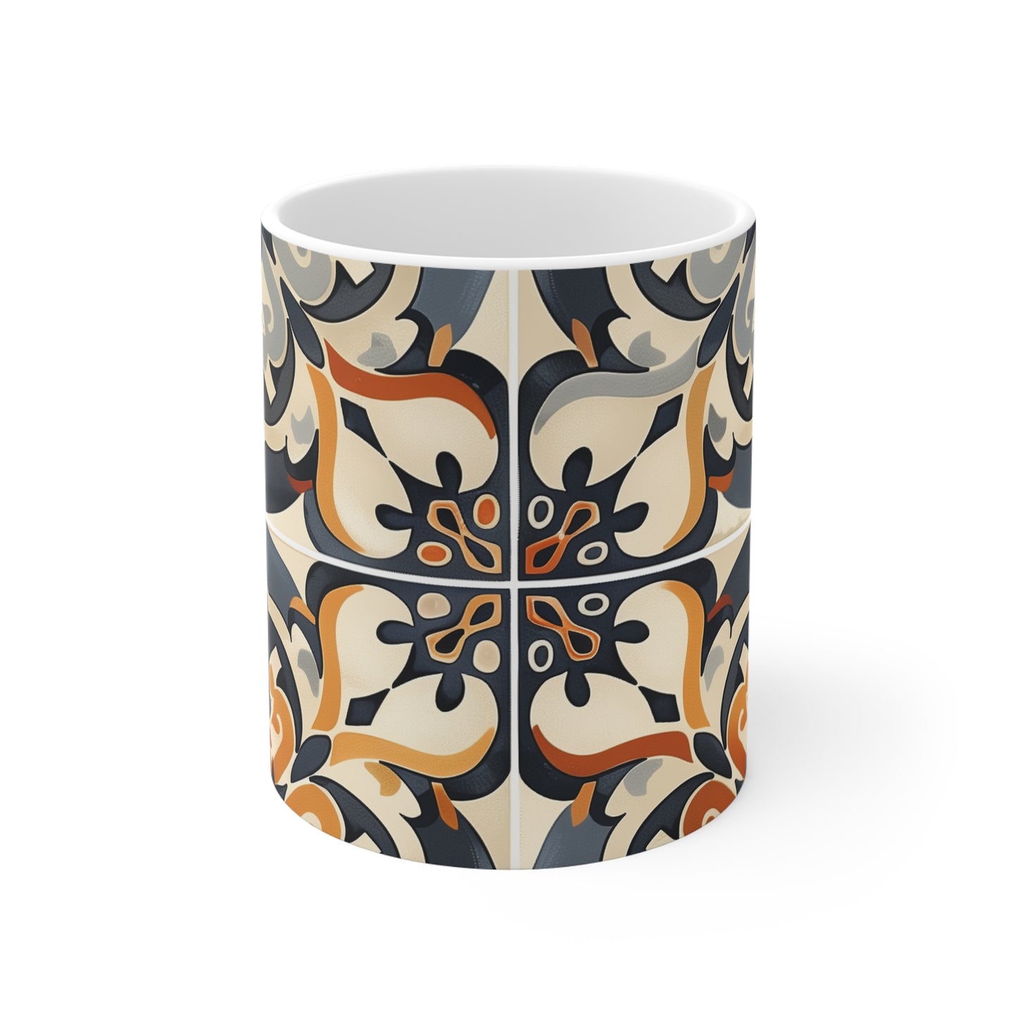 Chic Artisan Tiles Coffee Mug | Mugs | 11 oz, Ceramic, Coffee Mugs, Home & Living, Kitchen, Mugs, Sublimation | Prints with Passion