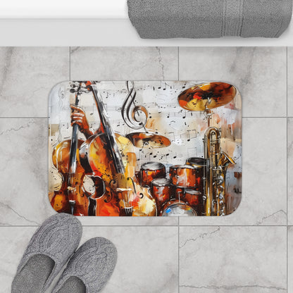 Musical Notes Bath Mat