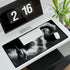 Cloud Serpent Winding Between Spires — XL & XXL Desk Mat — 3mm Non-Slip Natural Rubber Base Detail
