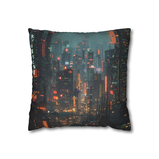 Neon Metropolis Pillowcase | Pillow Cases | All Over Print, AOP, Bed, Bedding, Home & Living, Indoor, Pillow Case, Pillow Covers, Pillows & Covers, Sublimation | Prints with Passion