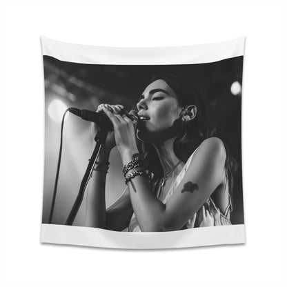 Dua Lipa Live in Concert Tapestry - High-Quality Music Fan Wall Art