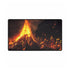 Volcano Erupting into Music Notes — XL & XXL Desk Mat — Gaming & Workspace Desk Setup View