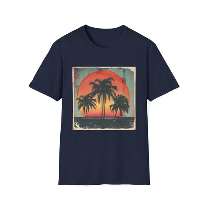 Palm Paradise: Retro Sunset Escape