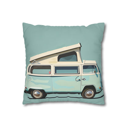 Vintage Camper Van Adventure Mobile Pillowcase - High-quality and stylish pillowcase perfect for all seasons, makes a great gift!