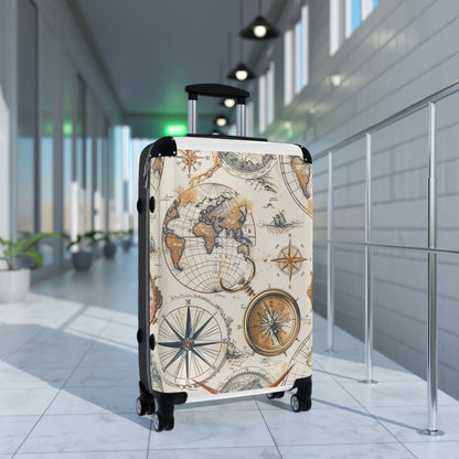 Travel the world with style: Vintage Maps Suitcase