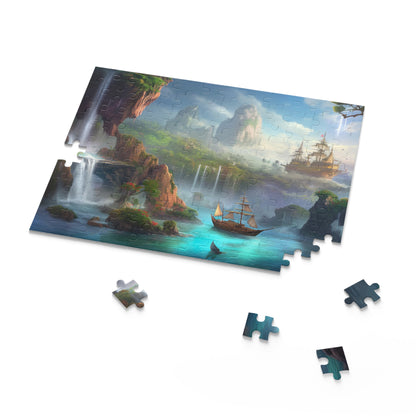 Enchanted Neverland whimsical jigsaw puzzle - perfect for all ages.