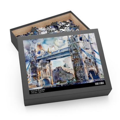 London Bridge Watercolor Puzzle