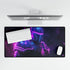 Cyberpunk Neon Armor Knight Sci-Fi Gaming XXL Extended Desk Mat - View 5 | Prints With Passion