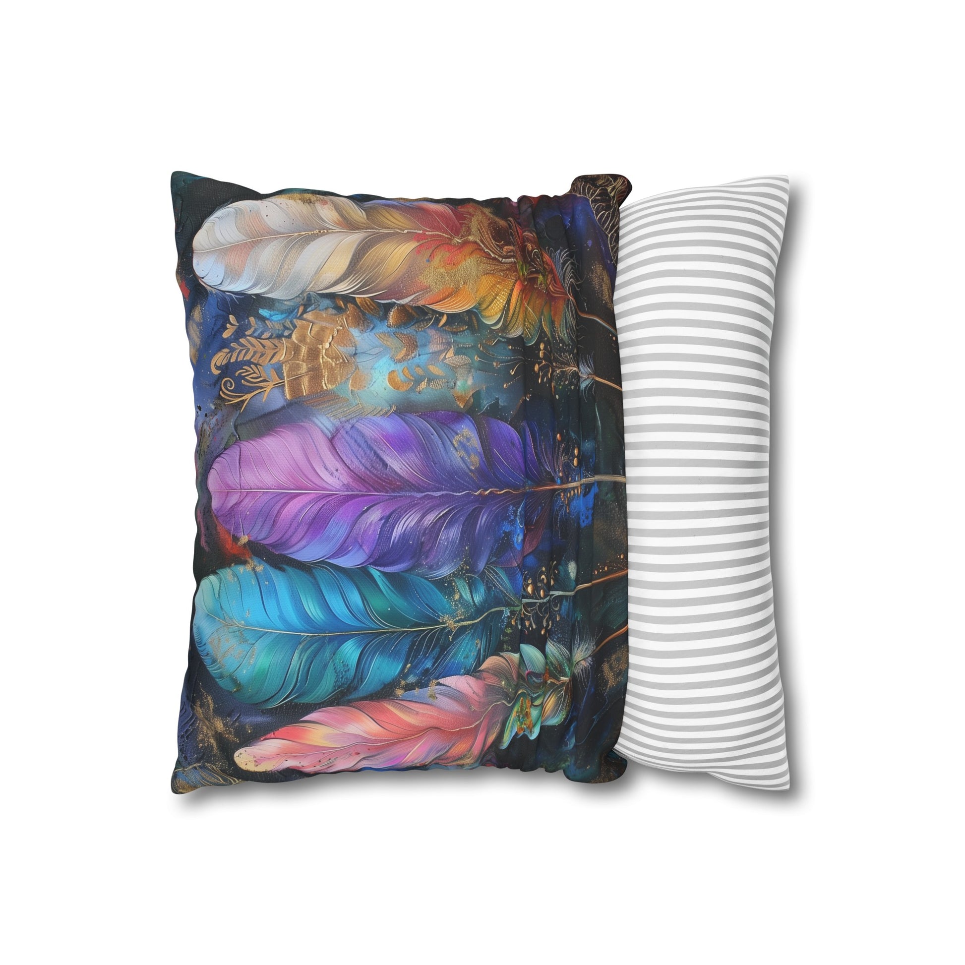 Bohemian Feather Pillowcase - Soft, Stylish, and Perfect for Any Season - Shop Now!