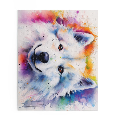 Adorable Samoyed Puzzle Fun