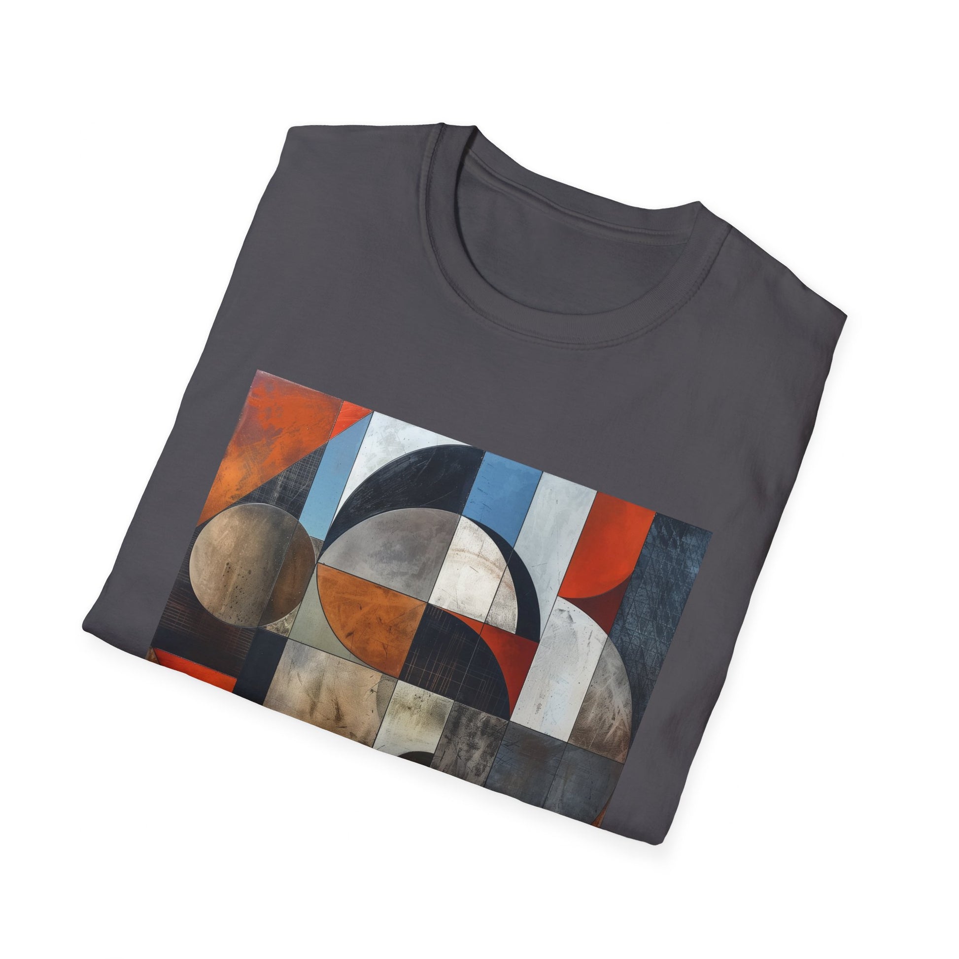 Abstract Shirt: Geometric Symphony: Interwoven Worlds T-Shirt