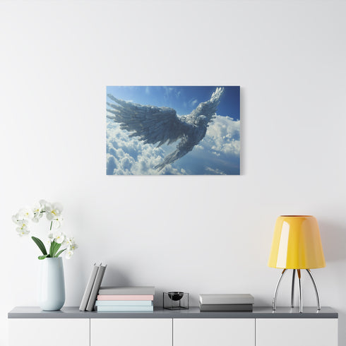 Satellite Shaped Like an Angel — Canvas Wall Art — Product Detail View 7