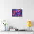 Cyber Tree with Neon Fruit — Canvas Wall Art — Kiln-Dried Pine Frame & Ready-to-Hang Back View